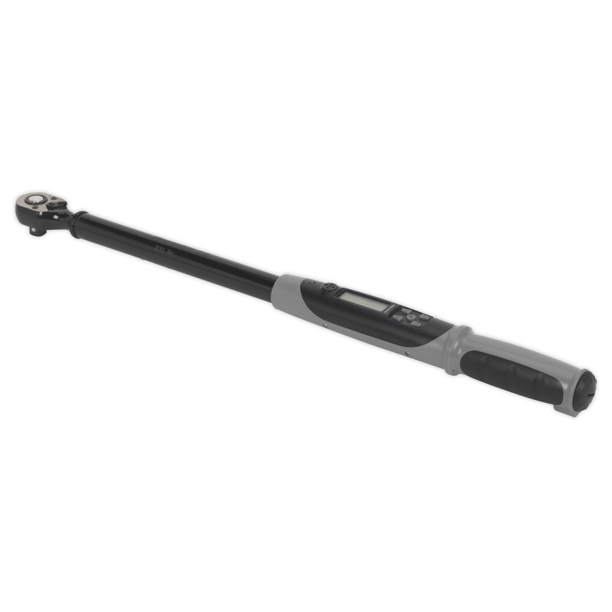 Sealey STW306B Angle Torque Wrench Digital 1/2"Sq Drive 20-200Nm(14.7-147.5lb.ft) Premier Black Sealey