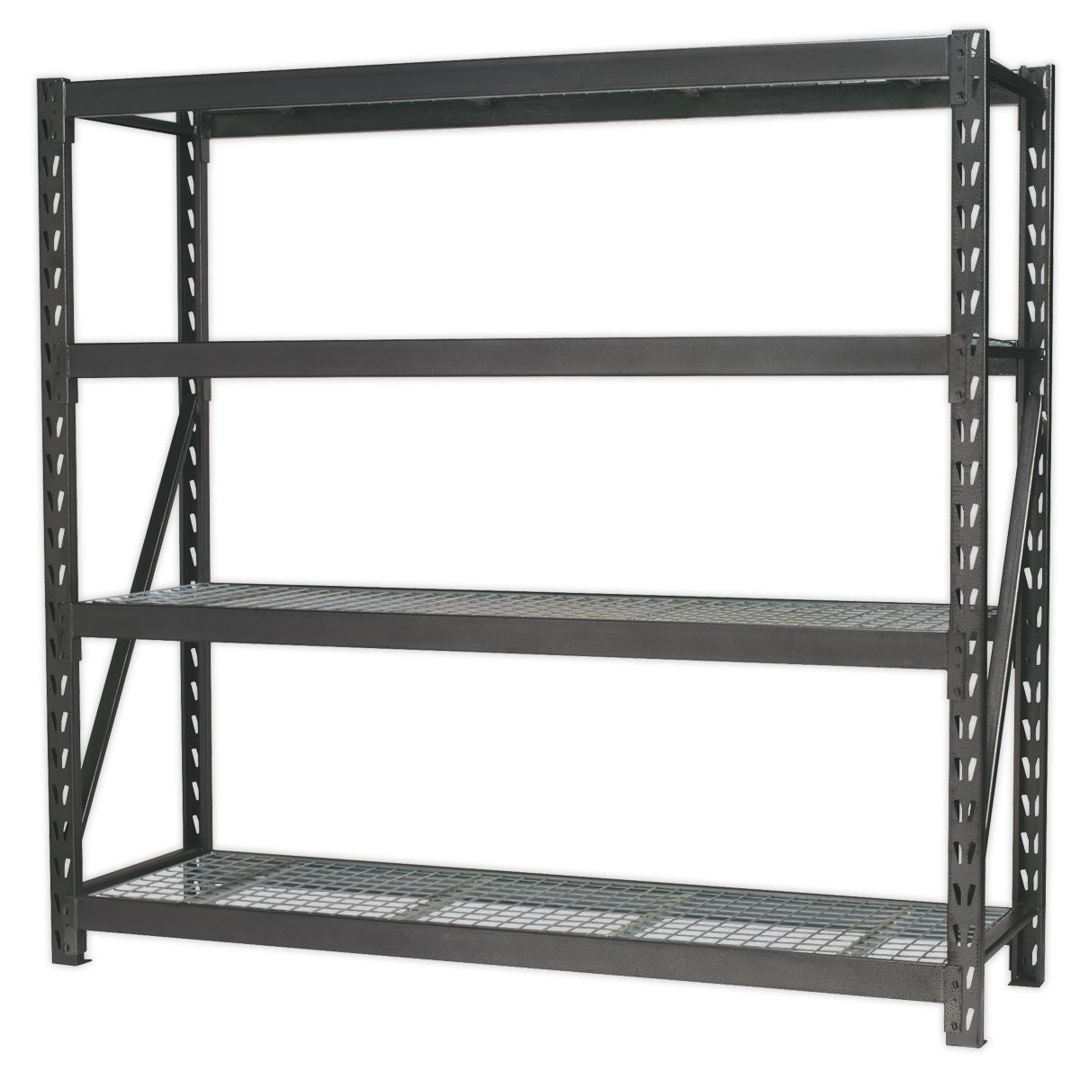 Sealey AP6572 Heavy-Duty Racking Unit with 4 Mesh Shelves 640kg Capacity Per Level 1956mm Sealey