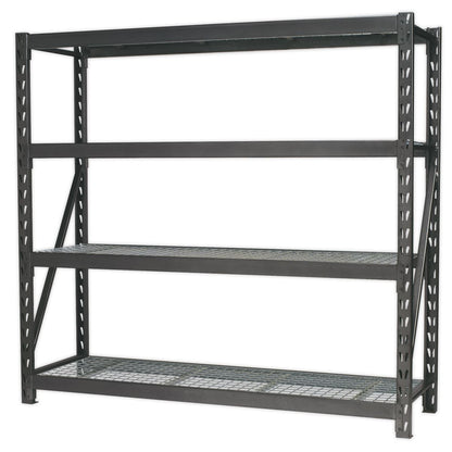 Sealey AP6572 Heavy-Duty Racking Unit with 4 Mesh Shelves 640kg Capacity Per Level 1956mm Sealey