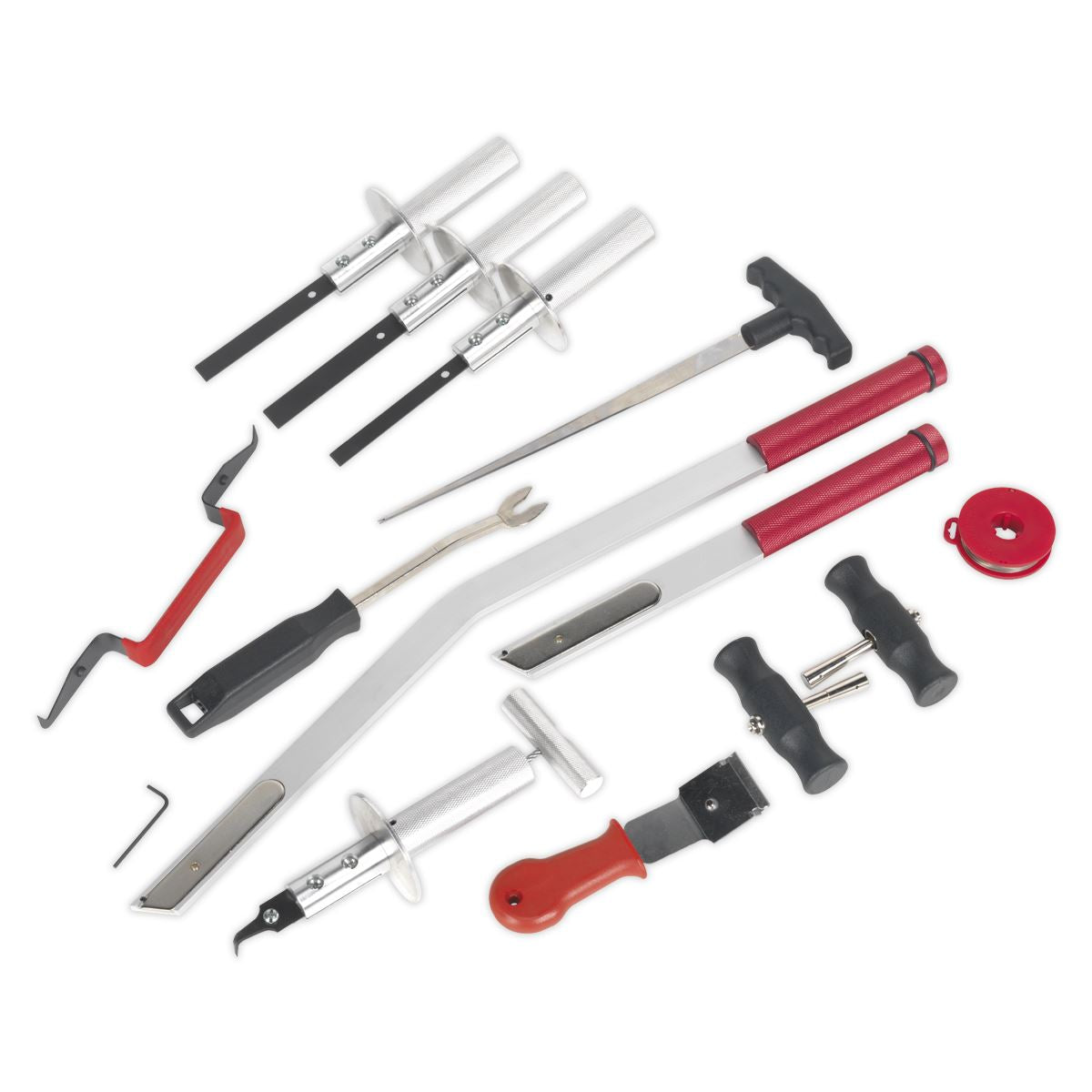 Sealey WK14 Windscreen Removal Tool Kit 14pc Sealey