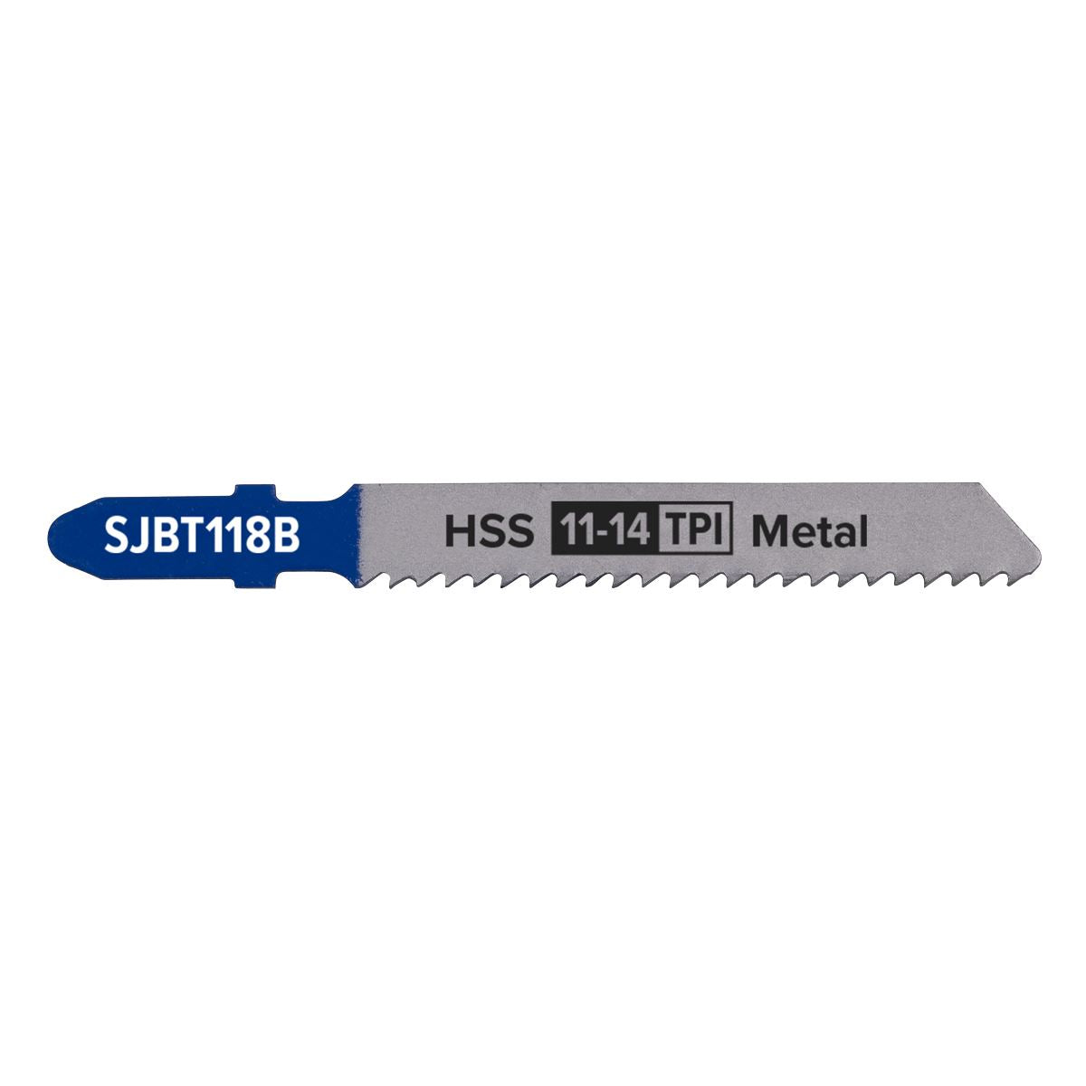 Sealey SJBT118B Jigsaw Blade Metal 92mm 11-14tpi - Pack of 5 Sealey