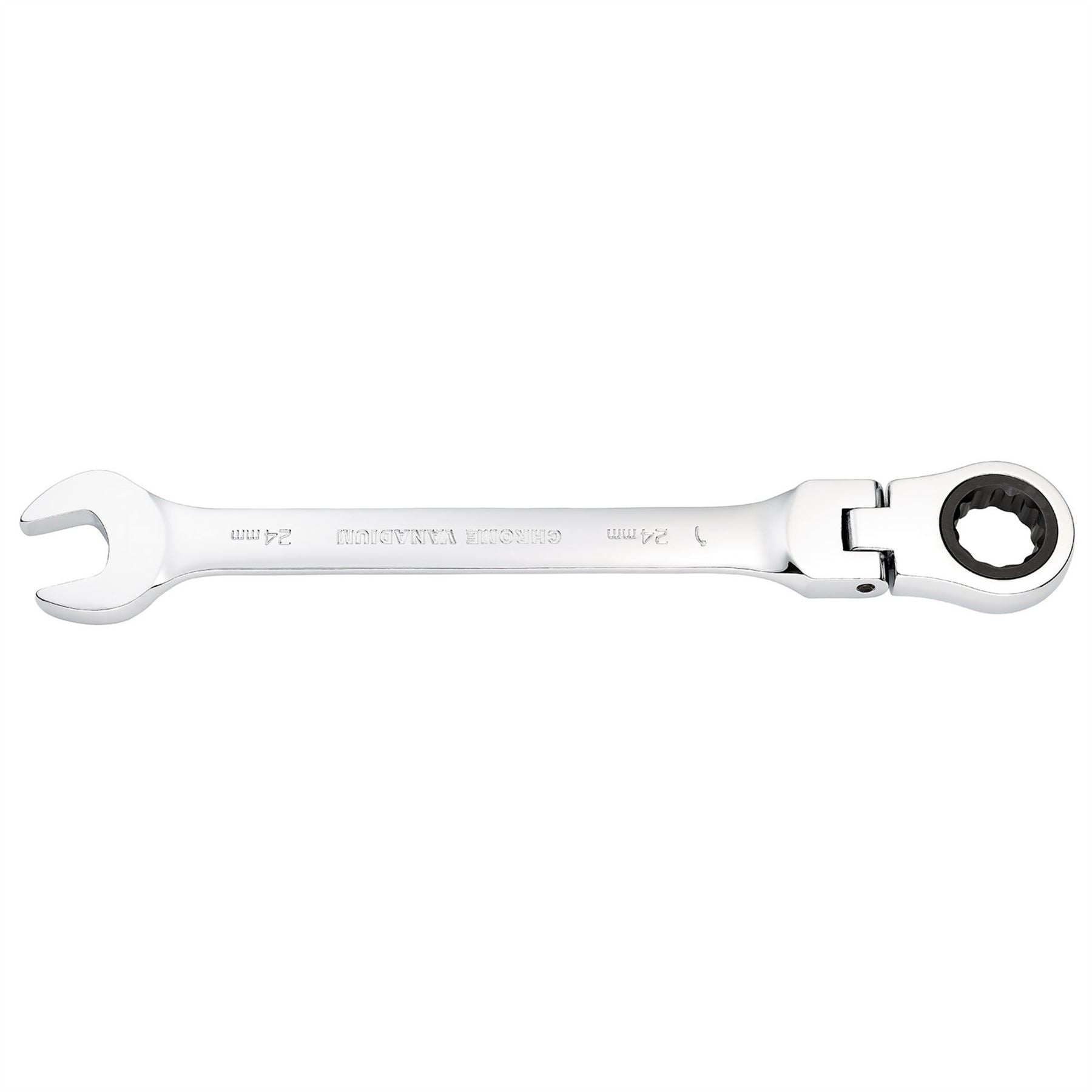 Draper 52025 HI-TORQ® Metric Flexible Head Ratcheting Combination Spanner 24mm Draper