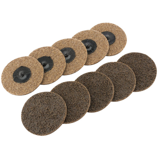 Draper 75628 Polycarbide Abrasive Pads 75mm Coarse Pack of 10 Draper