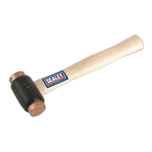 Sealey CFH02 Copper Faced Hammer 1.75lb Hickory Shaft Sealey