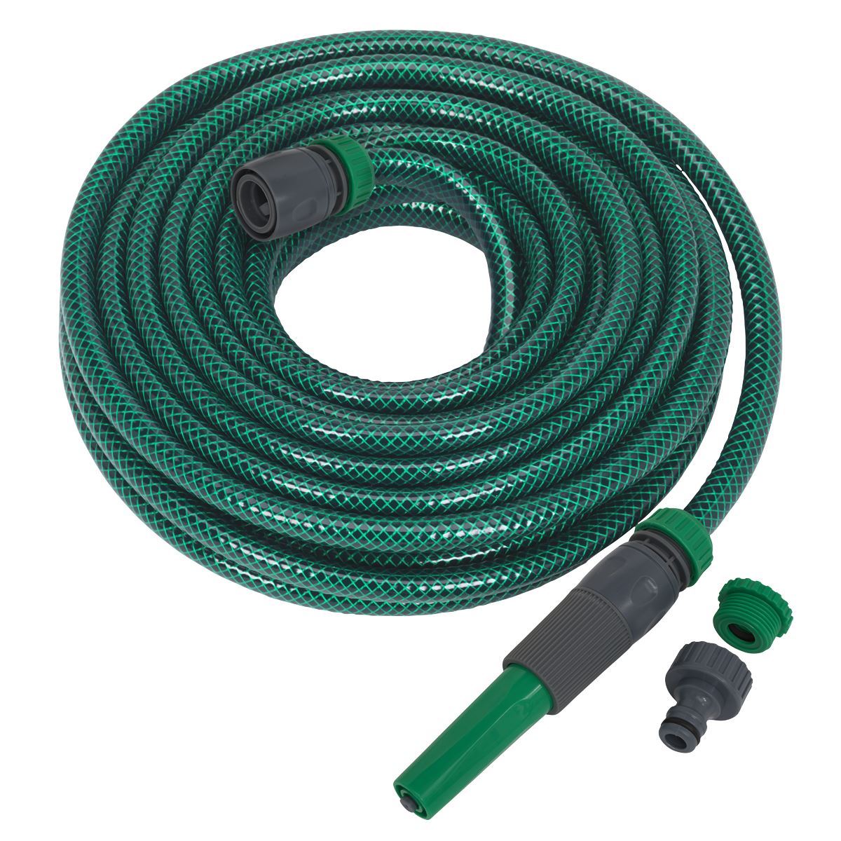 Sealey GH15R/12 Water Hose 15m with Fittings Sealey