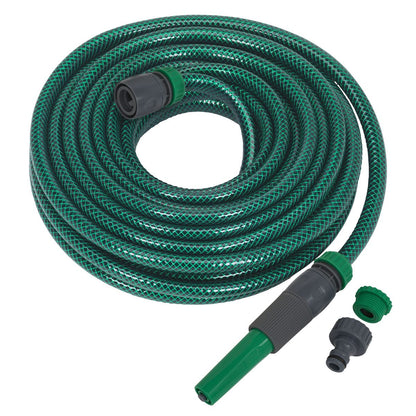 Sealey GH15R/12 Water Hose 15m with Fittings Sealey