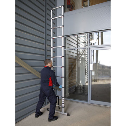 Sealey ATL11 Aluminium Telescopic Ladder 11-Tread EN 131 Sealey