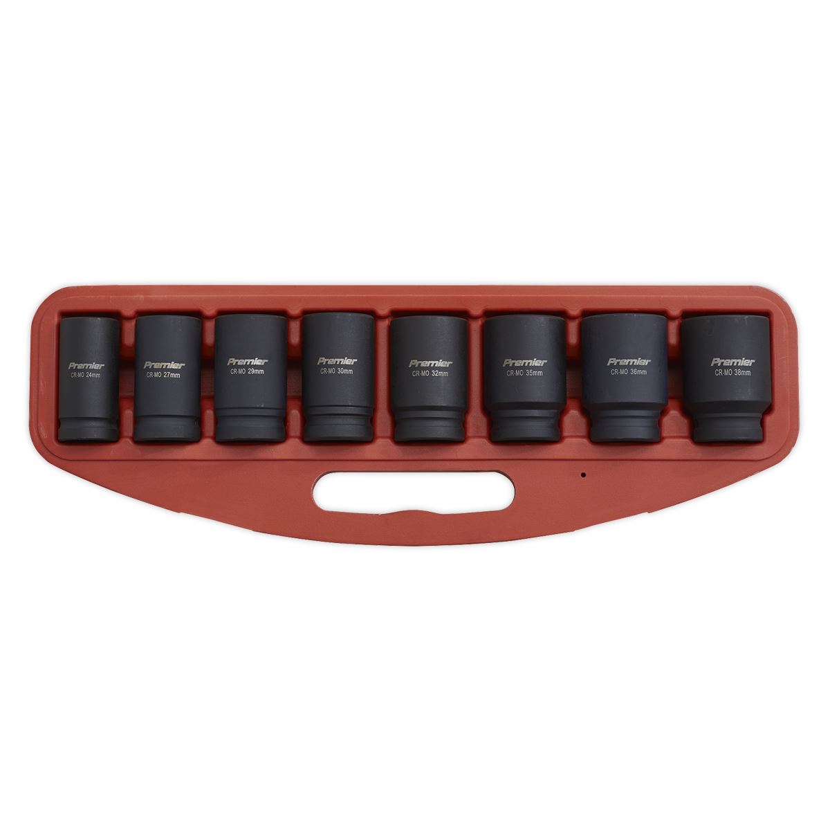 Sealey AK885 Impact Socket Set 8pc Deep 3/4"Sq Drive Metric Sealey