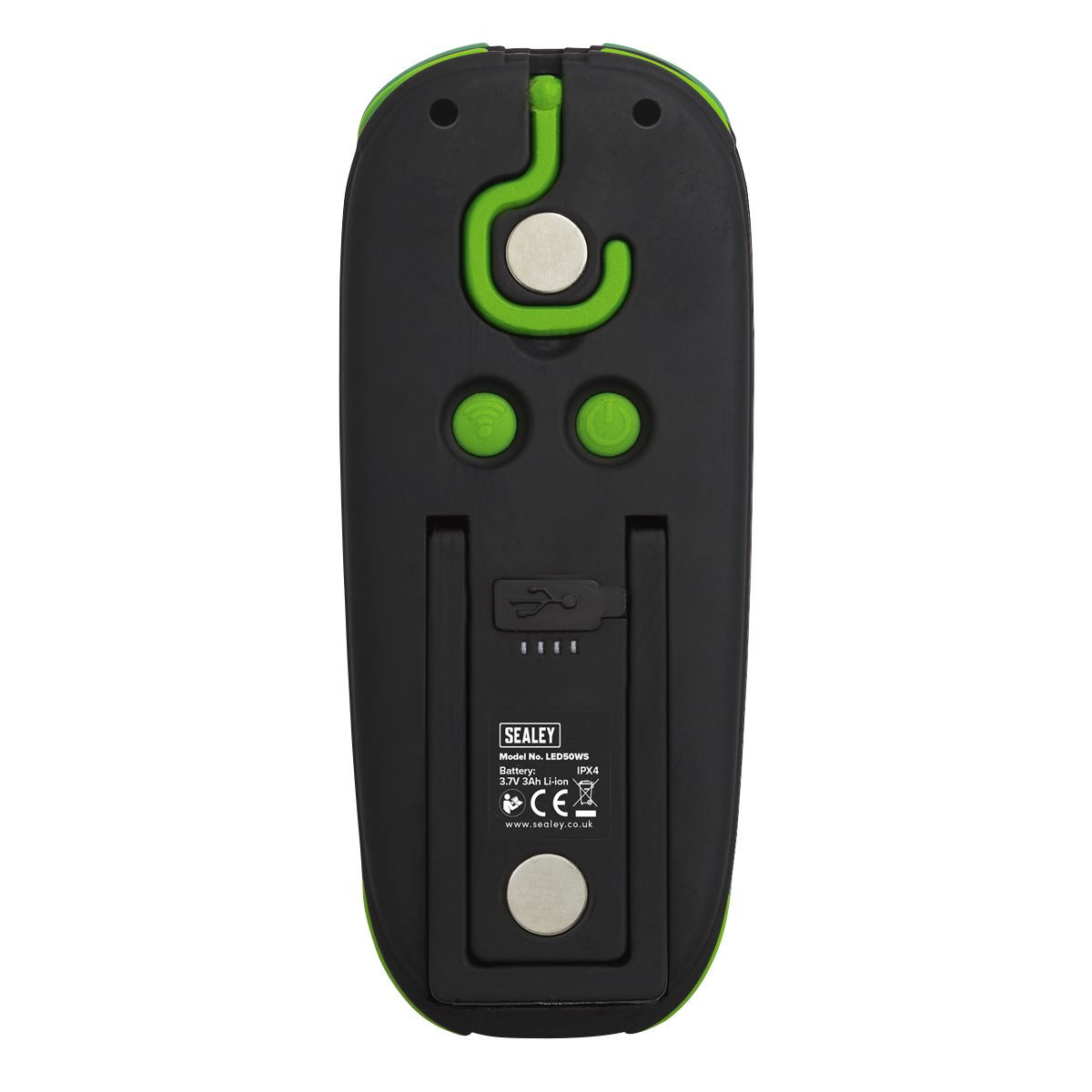 Sealey LED50WSDB Rechargeable Torch with Wireless Speaker 10W COB LED - Display Box of 10 Sealey