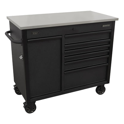 Sealey AP4206BE Mobile Tool Cabinet 1120mm with Power Tool Charging Drawer Sealey