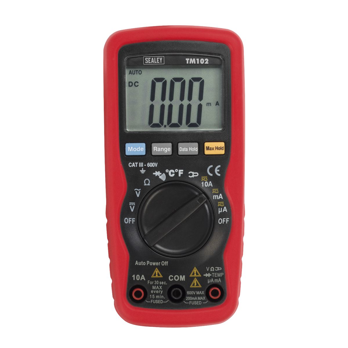 Sealey TM102 Professional Auto-Ranging Digital Multimeter - 8-Function Sealey