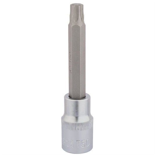 Draper 16318 TX-STAR® Socket Bit 1/2" Sq. Dr. T50 x 100mm Draper