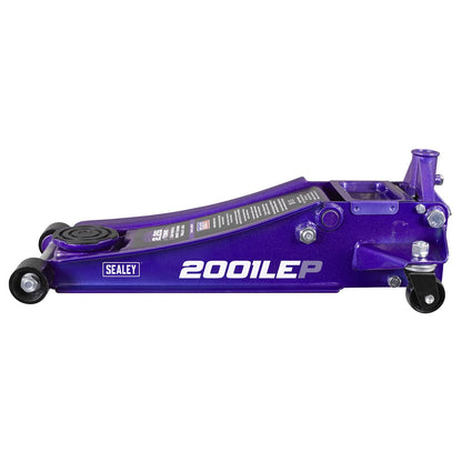 Sealey 2001LEP Low Profile Rocket Lift Trolley Jack 2.25 Tonne - Purple Sealey