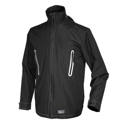 Sealey WPHJ04 Heated Rain Jacket 5V - 50" Chest X-Large Sealey