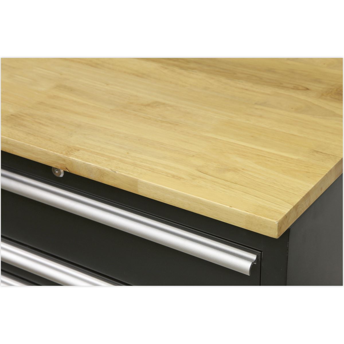 Sealey APMSCOMBO6W Premier 1.7m Corner Storage System - Oak Worktop Sealey