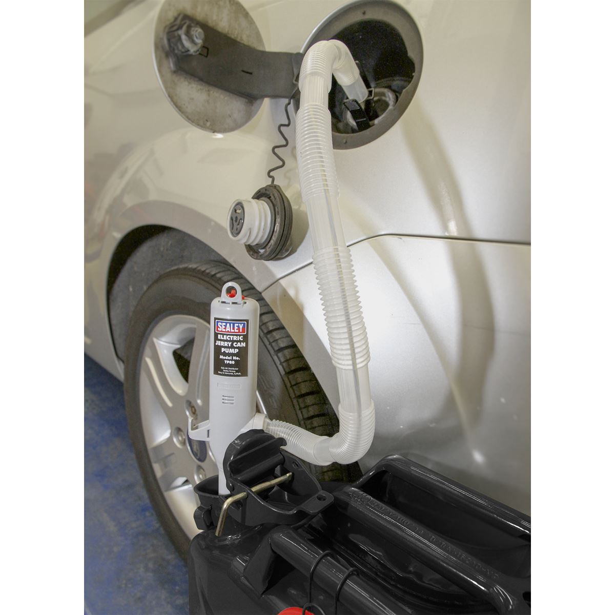 Sealey TP80 Jerry Can Pump Battery Operated Sealey
