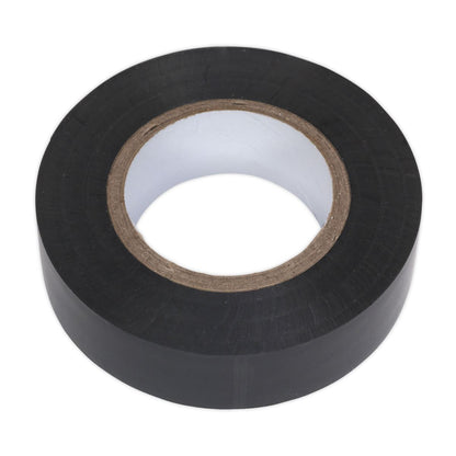 Sealey ITBLK10 PVC Insulating Tape 19mm x 20m Black Pack of 10 Sealey