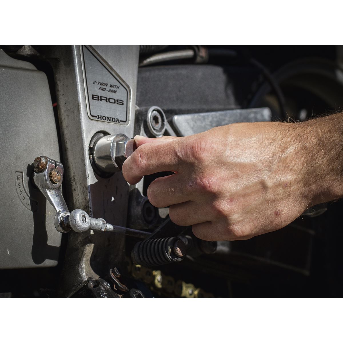 Sealey SMC1 Motorcycle Swingarm Locknut Socket Set 6pc Sealey