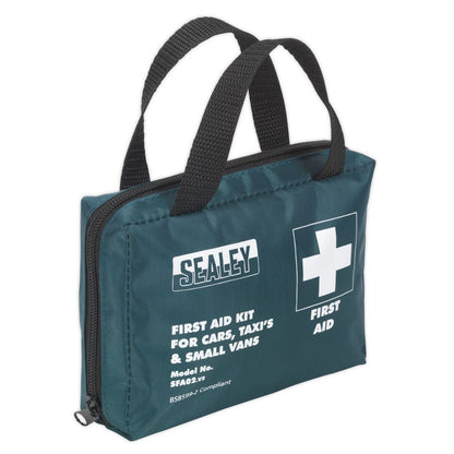 Sealey SFA02 First Aid Kit Medium for Cars Taxis & Small Vans - BS 8599-2 Compliant Sealey