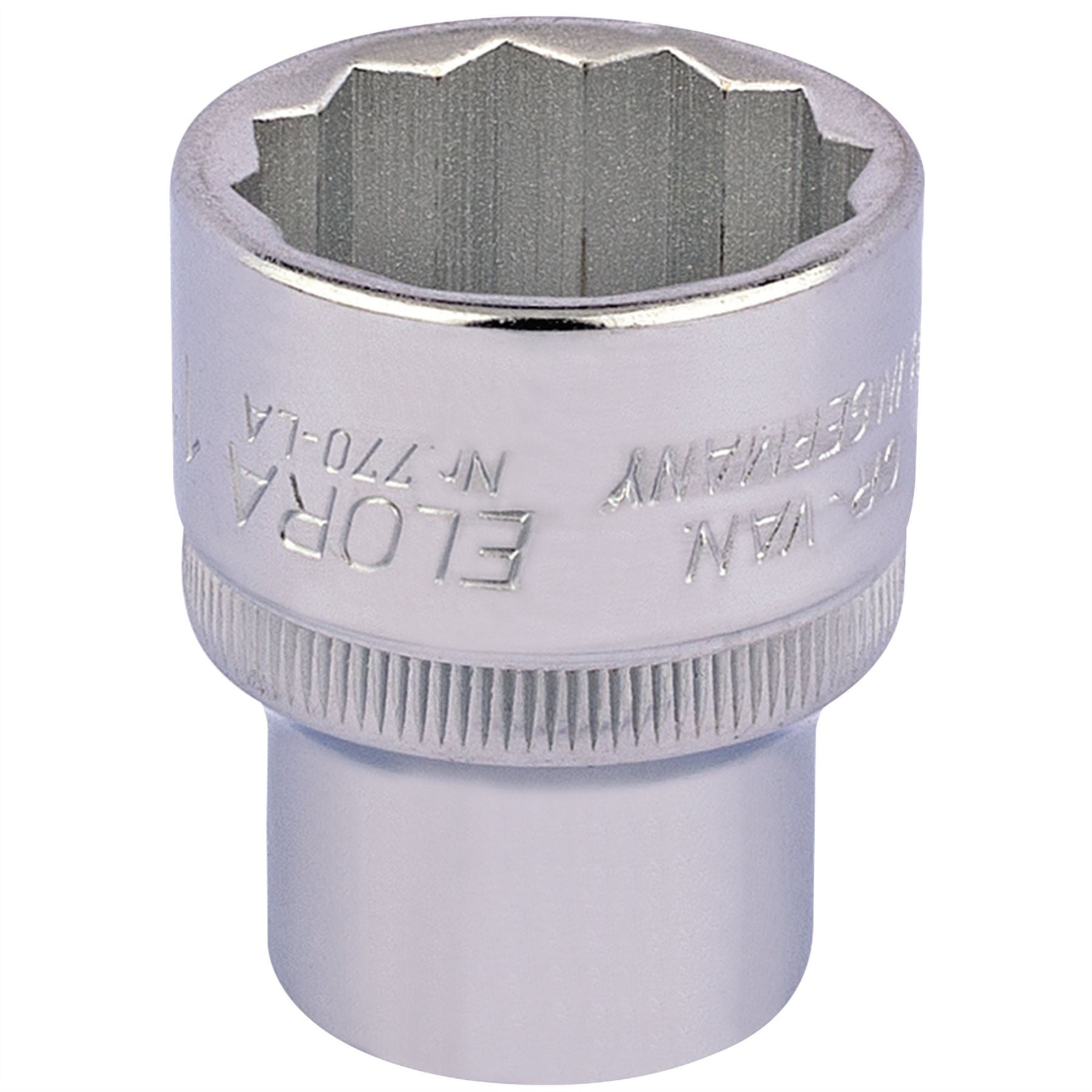 Elora 24476 Bi-Hexagon Socket 1/2" Sq. Dr. 1" Elora