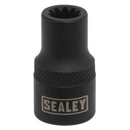 Sealey VSE0490 Brake Caliper Socket 3/8"Sq Drive 8mm 11-Point Profile Sealey