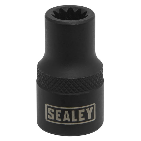 Sealey VSE0490 Brake Caliper Socket 3/8"Sq Drive 8mm 11-Point Profile Sealey
