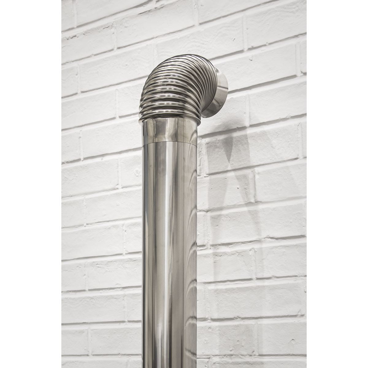 Sealey IREX2 Stainless Steel Exhaust/Flue Extension Pipe for IR13/IR16 Ø100mm - 1000mm Sealey