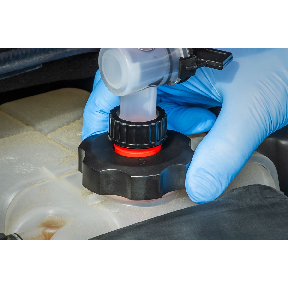 Sealey VS0045 Automotive Coolant Filling Set Non-Spill 15pc Sealey