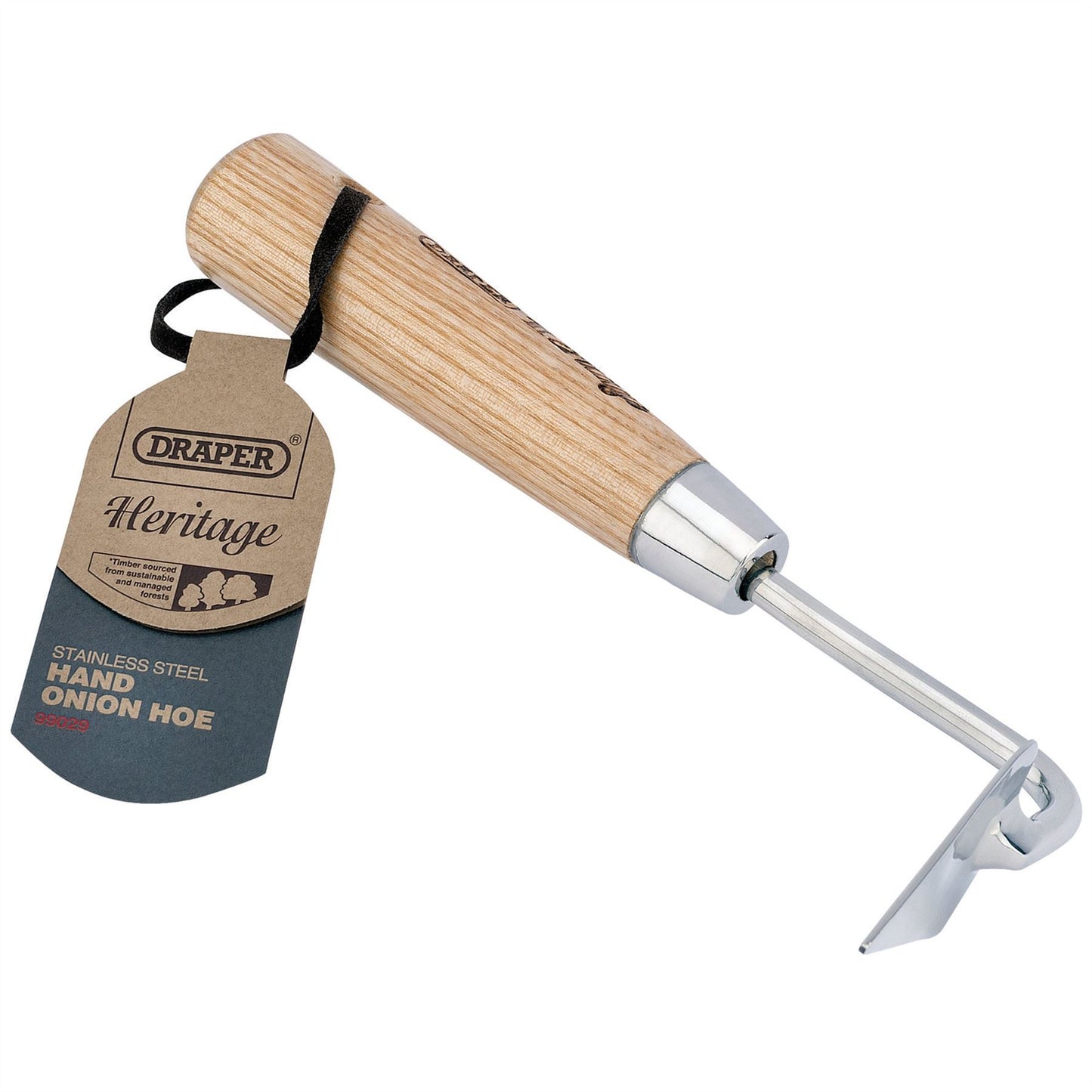 Draper 99029 Heritage Stainless Steel Onion Hoe With Ash Handle Draper