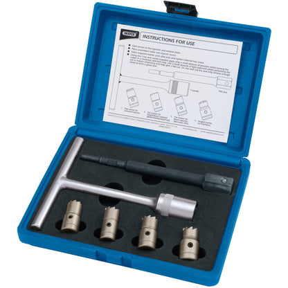 Draper 30823 Diesel Injector Seat Cutter Set 6 Piece Draper