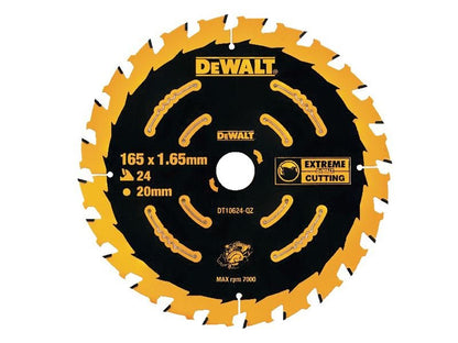 Dewalt Elite Series Framing Circular Saw Blade 165 X 20mm X 24t Dewalt