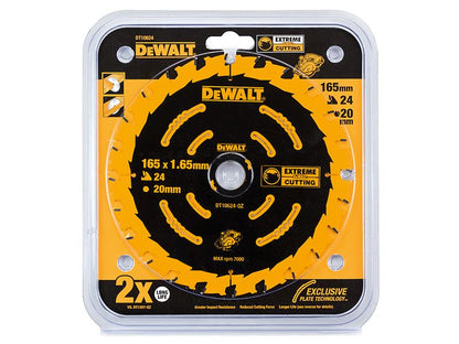 Dewalt Elite Series Framing Circular Saw Blade 165 X 20mm X 24t Dewalt