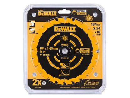 Dewalt Elite Series Framing Circular Saw Blade 184 X 16mm X 24t Dewalt