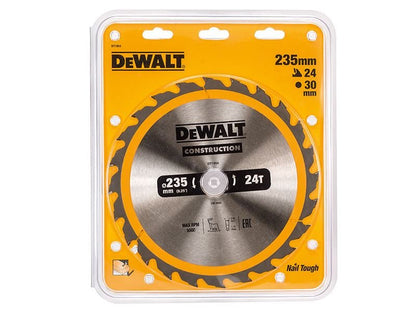 Dewalt Portable Construction Circular Saw Blade 235 X 30mm X 24t Dewalt