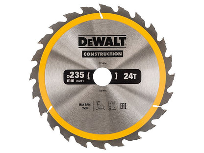 Dewalt Portable Construction Circular Saw Blade 235 X 30mm X 24t Dewalt