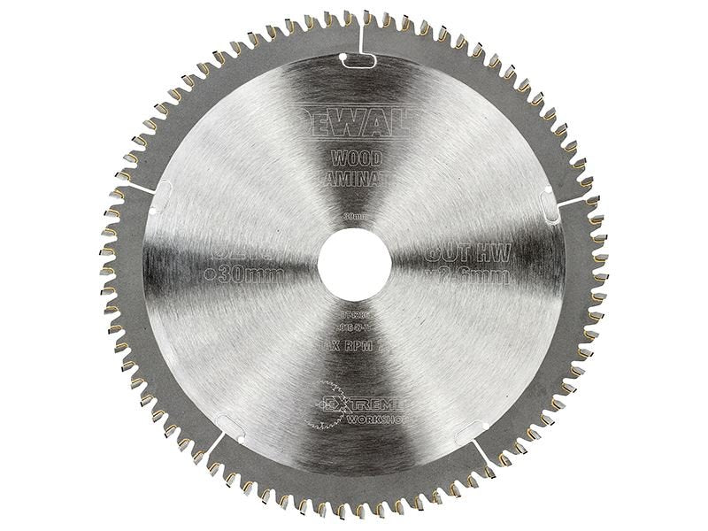 Dewalt Series 40 Circular Saw Blade 216 X 30mm X 80t Tcg/Neg Dewalt