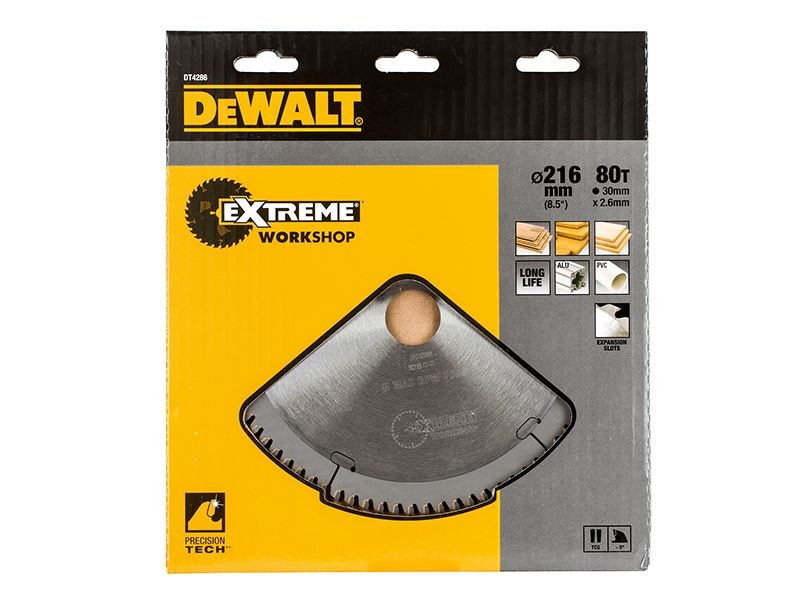 Dewalt Series 40 Circular Saw Blade 216 X 30mm X 80t Tcg/Neg Dewalt