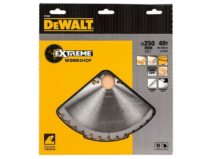 Dewalt Series 60 Circular Saw Blade 250 X 30mm X 40t Dewalt