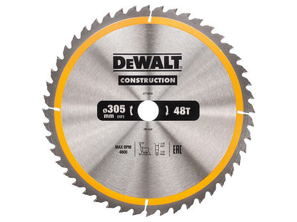 Dewalt Stationary Construction Circular Saw Blade 305 X 30mm X 48t Dewalt
