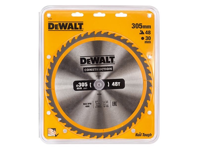 Dewalt Stationary Construction Circular Saw Blade 305 X 30mm X 48t Dewalt