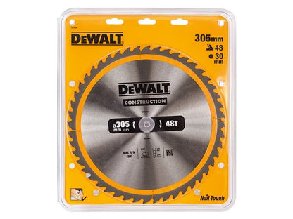 Dewalt Stationary Construction Circular Saw Blade 305 X 30mm X 48t Dewalt