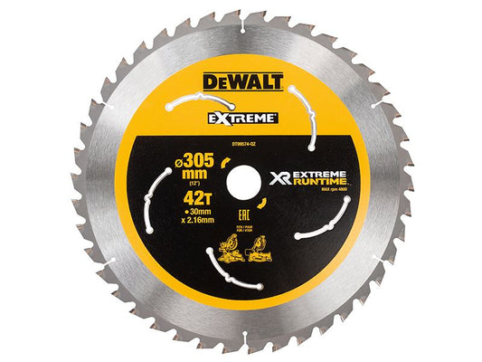 Dewalt Xr Flexvolt Mitre Saw Blade 305 X 30mm X 42t Dewalt