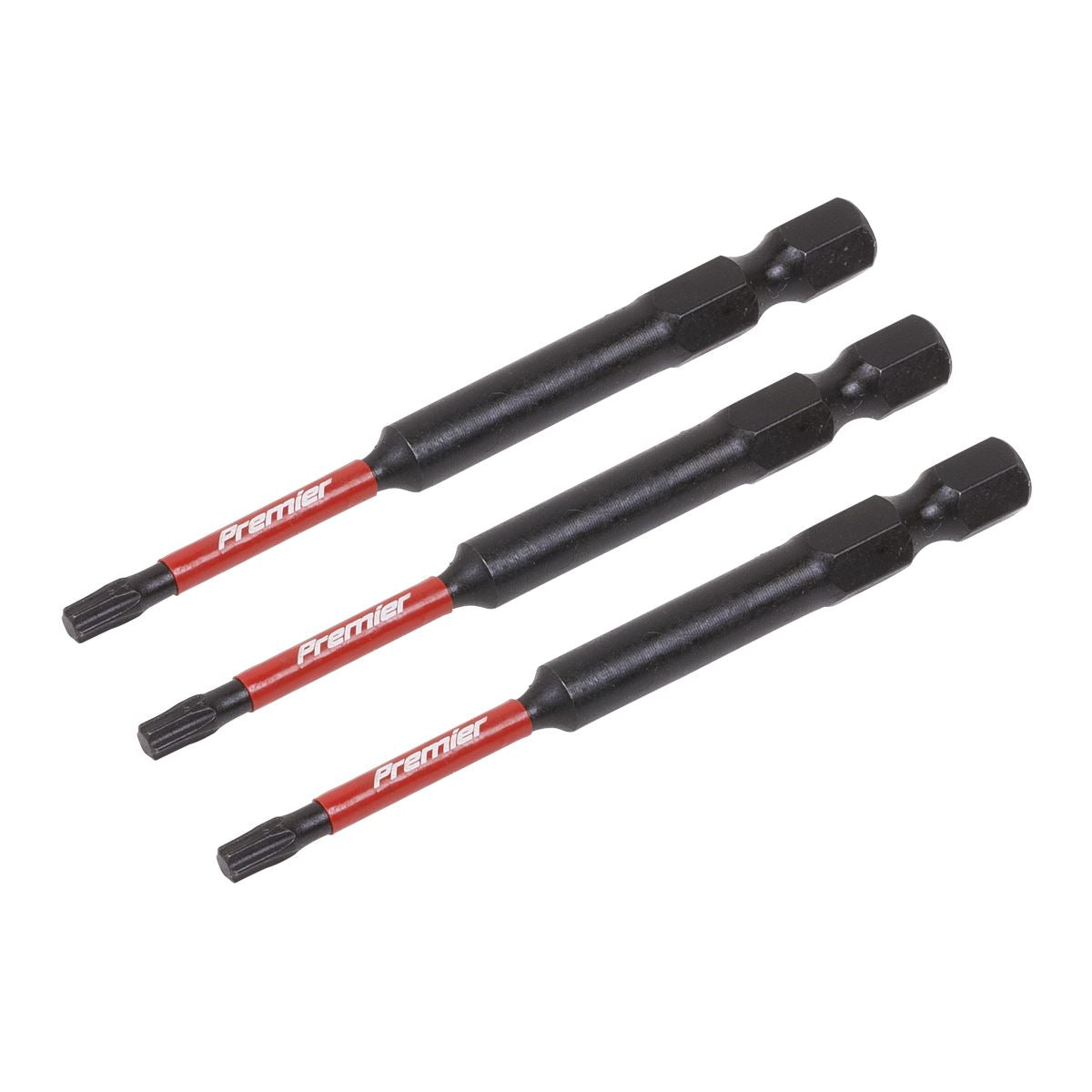 Sealey AK8266 TRX-Star* T15 Impact Power Tool Bits 75mm - 3pc Sealey