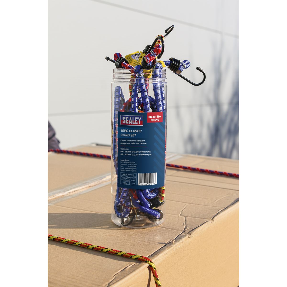 Sealey BCS10 Elastic Cord Set 10pc Sealey