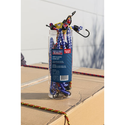 Sealey BCS10 Elastic Cord Set 10pc Sealey