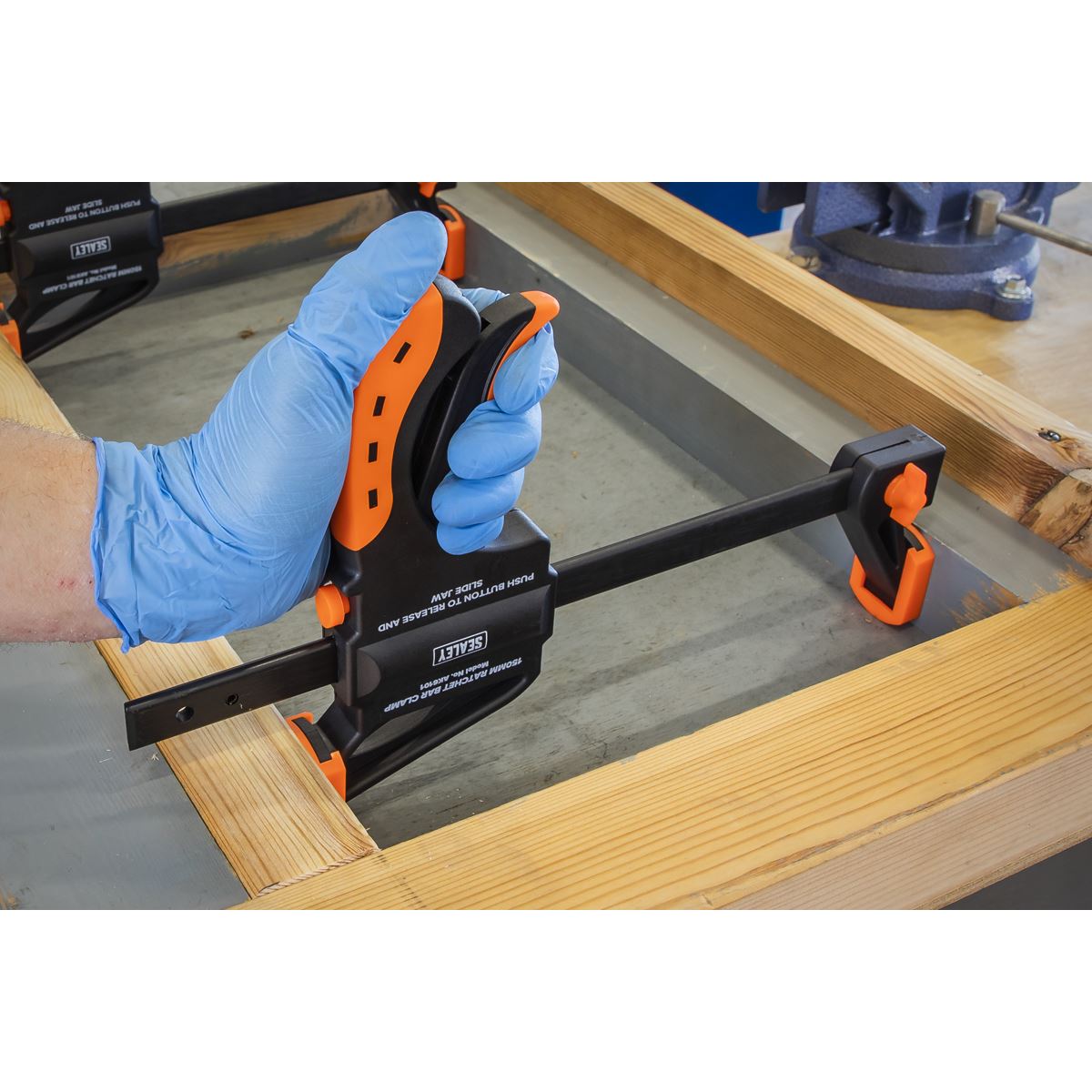 Sealey AK6101 Ratchet Bar Clamp 150mm Sealey