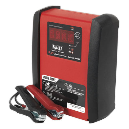 Sealey SPI10S Intelligent Speed Charge Battery Charger/Maintainer 10A 12V Sealey