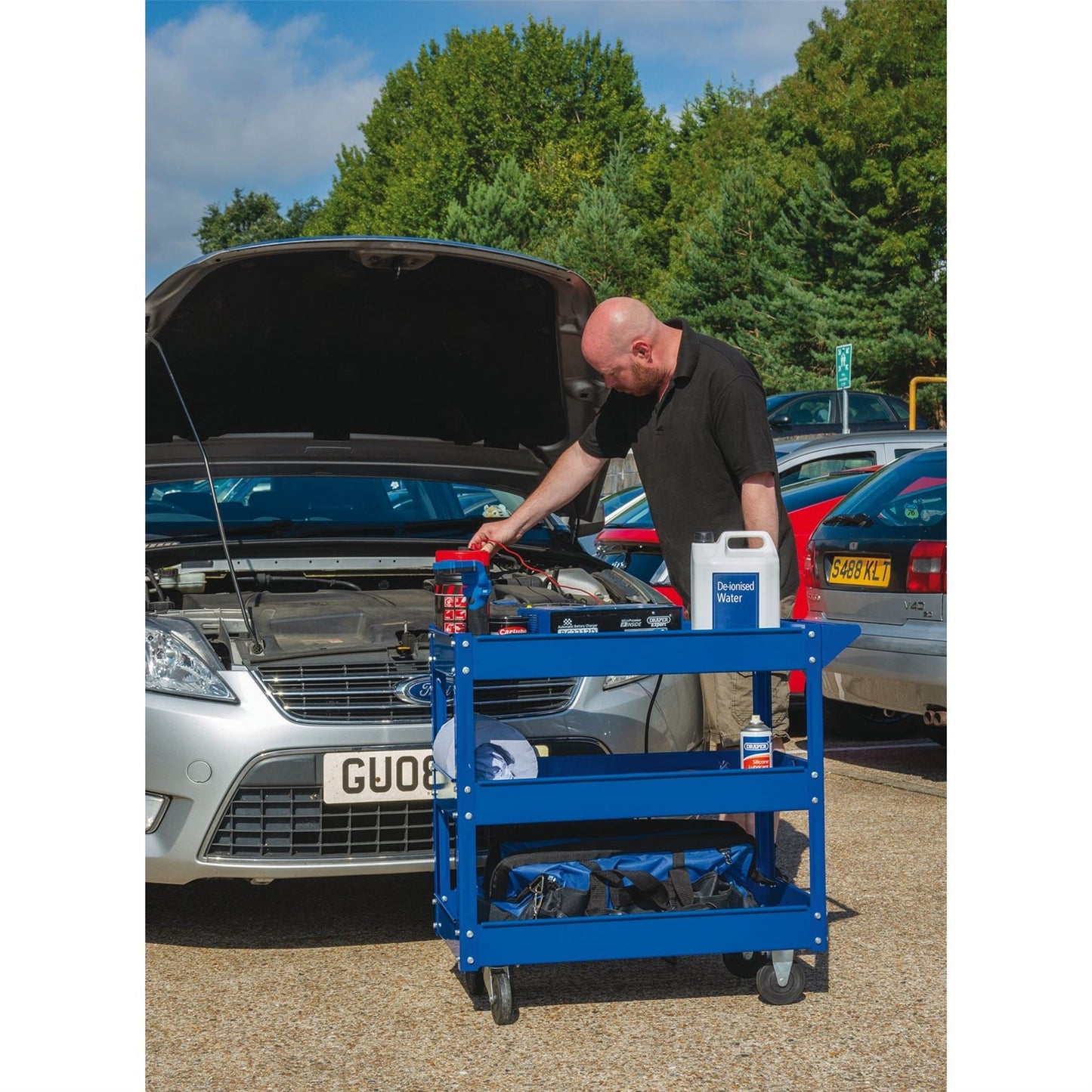 Draper 07630 3 Tier Tool Trolley Draper