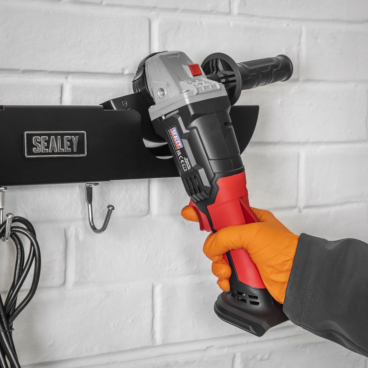 Sealey AGSR2 Angle Grinder Storage Rack 2-Bay Sealey