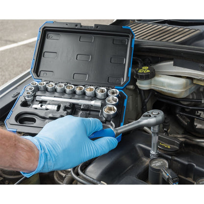 Draper 16359 Metric Socket Set 3/8" Sq. Dr. 18 Piece Draper